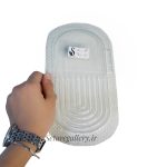 قالب طلقی زیرلیوانی بیضی رنگین کمان(کد70)