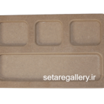 بیس چوبی اردو خوری 4خانه مستطیل 8 میل کف تراش
